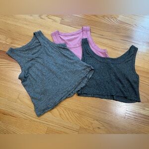 Madewell and Colsie Womens Tank Top Trio‎ Size M Bundle Everyday Timeless Soft